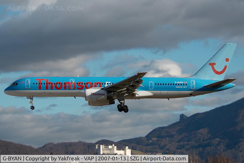 G-BYAN, 1994 Boeing 757-204 C/N 27219, Thomsonfly Boeing 757-200