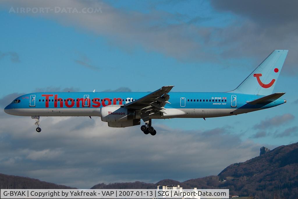 G-BYAK, 1993 Boeing 757-204 C/N 26267, Thomsonfly Boeing 757-200