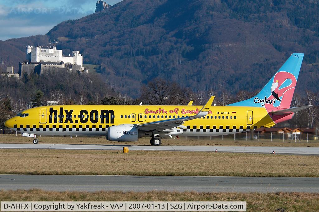 D-AHFX, 2001 Boeing 737-8K5 C/N 30416, HLX Boeing 737-800 in special colors