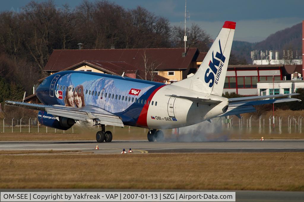 OM-SEE, 1992 Boeing 737-53C C/N 24827, Sky Europe Boeing 737-500 in special colors