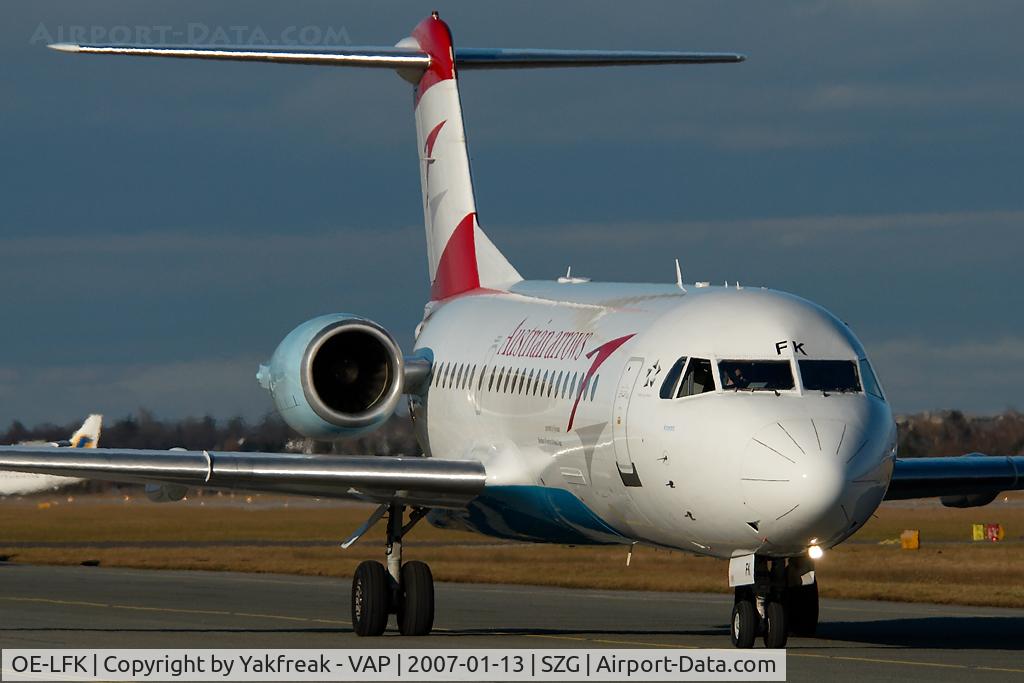 OE-LFK, 1995 Fokker 70 (F-28-0070) C/N 11555, Austrian Arrows Fokker 70