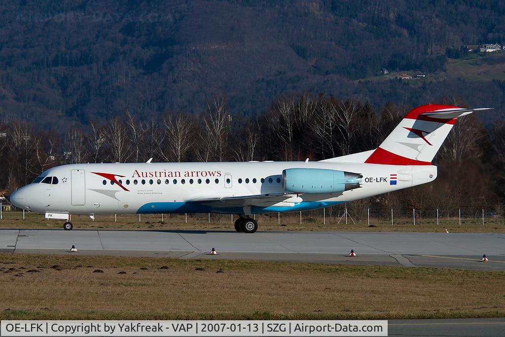 OE-LFK, 1995 Fokker 70 (F-28-0070) C/N 11555, Austrian Arrows Fokker 70
