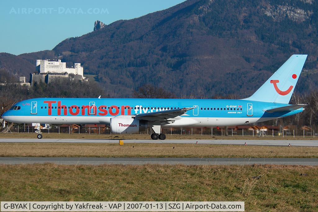 G-BYAK, 1993 Boeing 757-204 C/N 26267, Thomsonfly Boeing 757-200