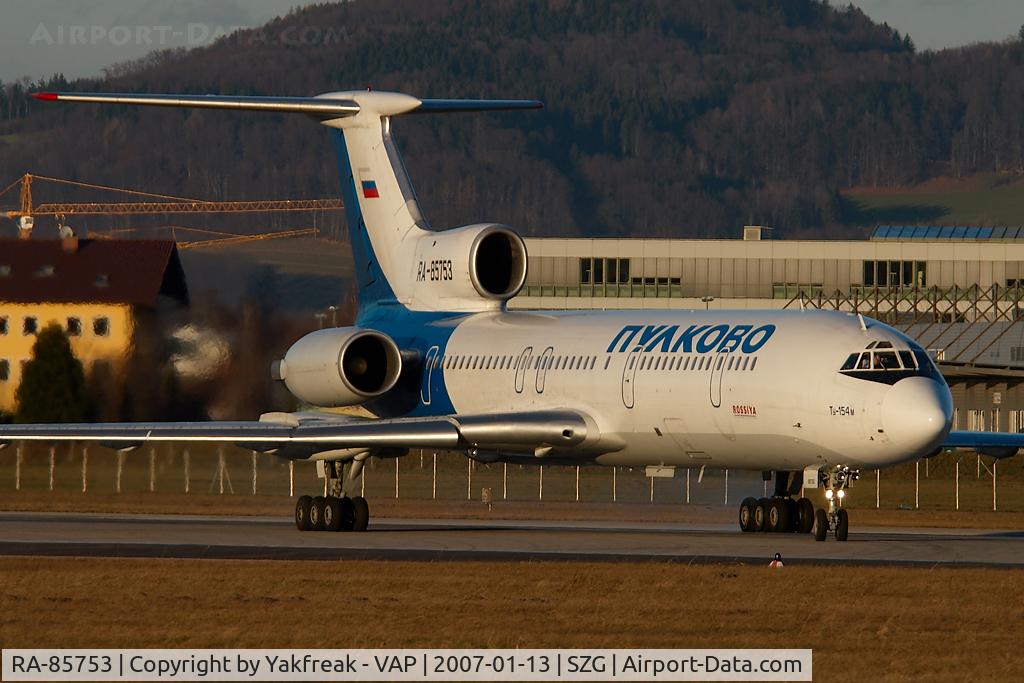 RA-85753, 1992 Tupolev Tu-154M C/N 92A935, Pulkovo Airlines Tupolev 154