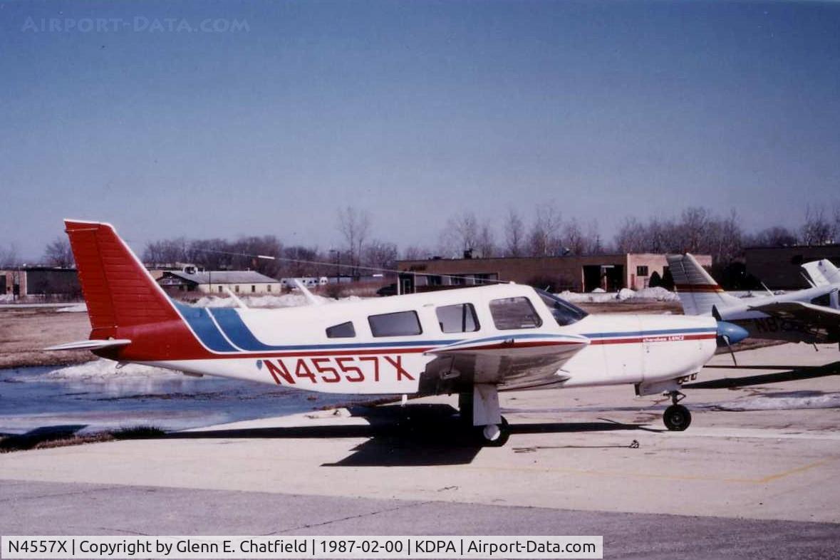 N4557X, 1975 Piper PA-32R-300 Cherokee Lance C/N 32R-7680028, Photo taken for aircraft recognition training