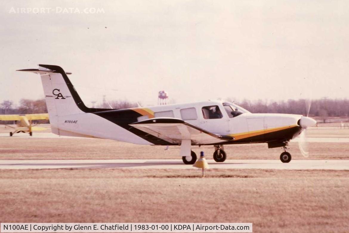 N100AE, 1978 Piper PA-32RT-300 C/N 32R-7985058, Photo taken for aircraft recognition training
