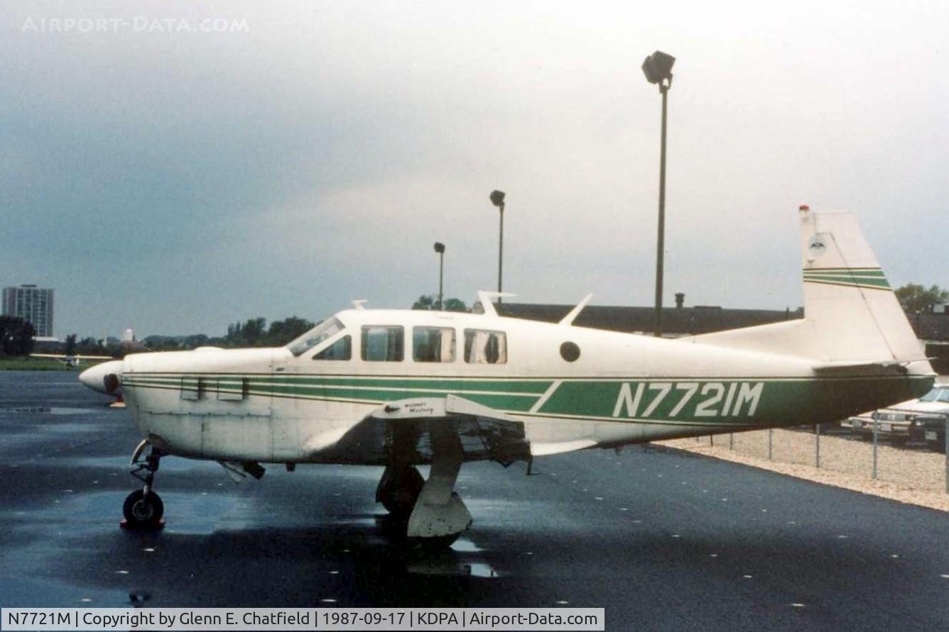 N7721M, 1968 Mooney M22 Mustang C/N 680012, Photo taken for aircraft recognition training