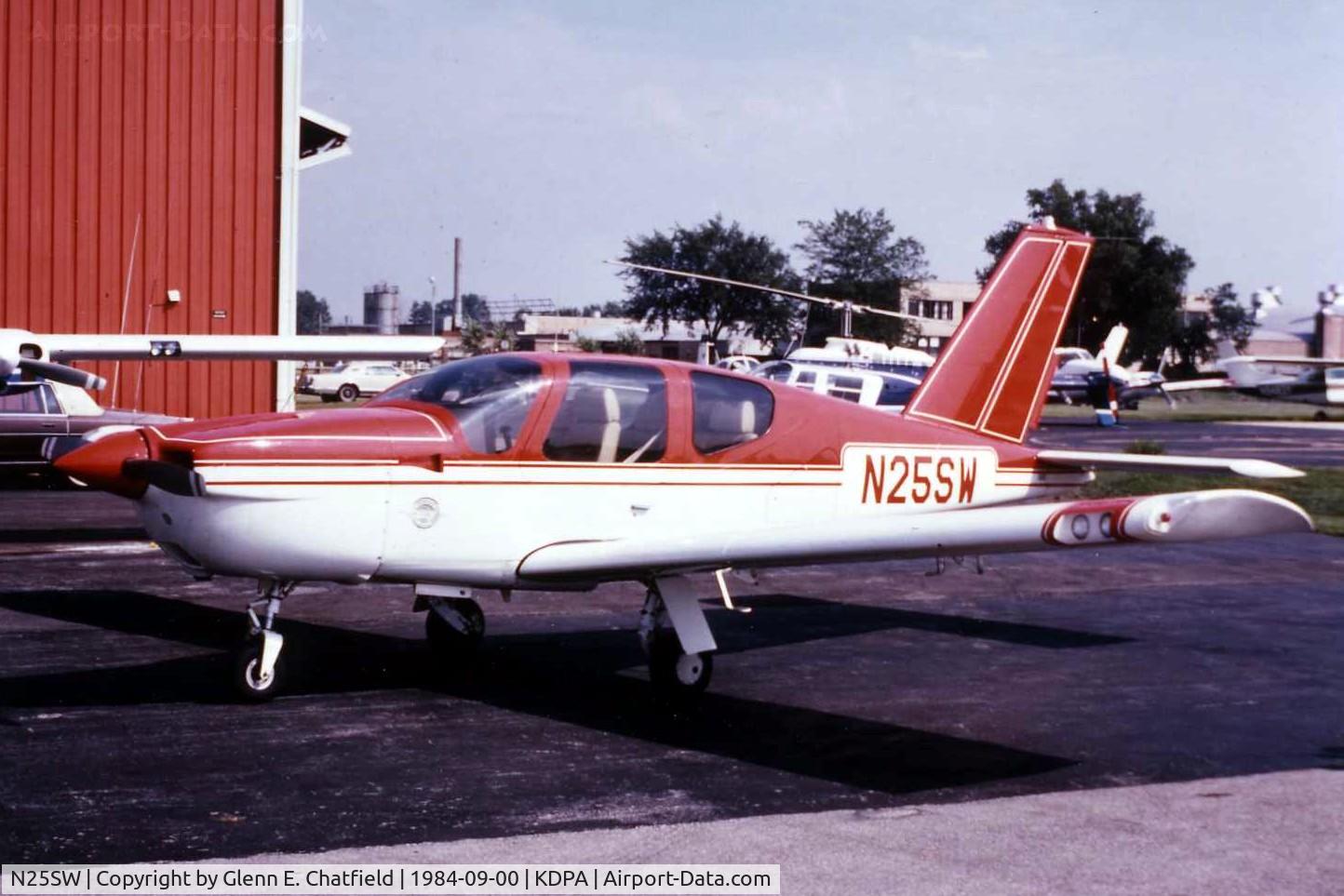 N25SW, 1983 Socata TB-20 Trinidad C/N 360, Photo taken for aircraft recognition training