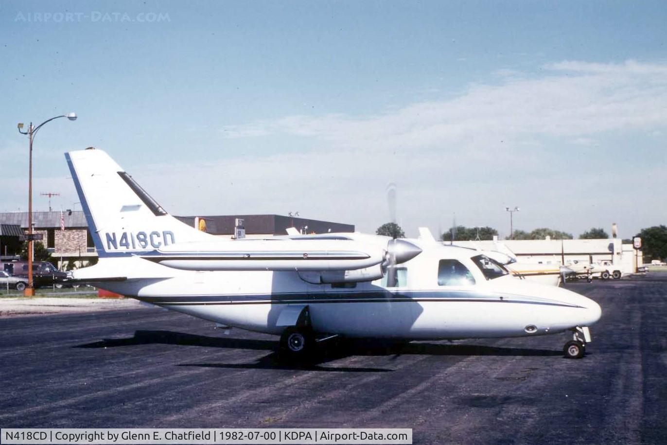 N418CD, 1976 Mitsubishi MU-2B-26 C/N 344, Photo taken for aircraft recognition training