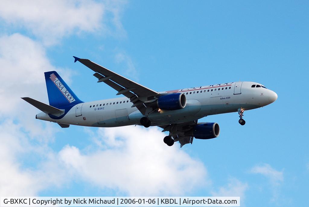 G-BXKC, 1997 Airbus A320-214 C/N 730, Hybrid USA3000 from Cancun