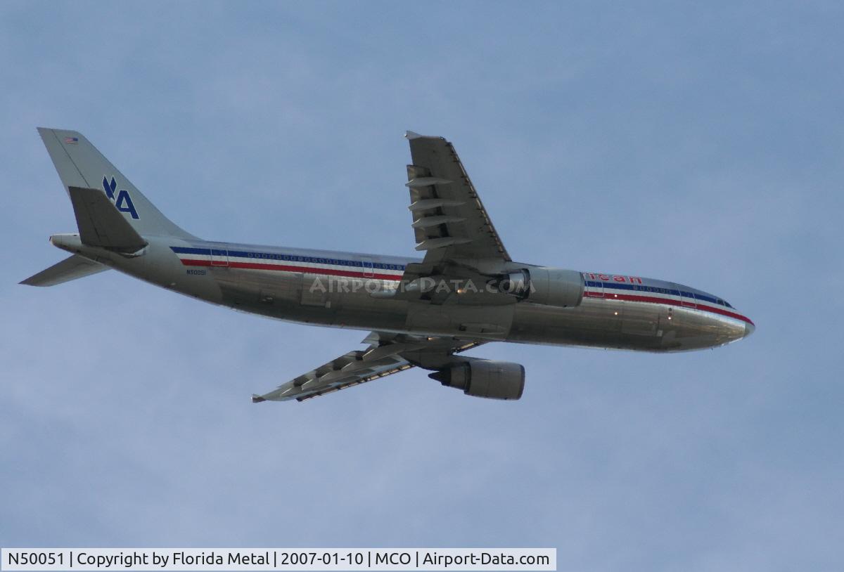 N50051, 1988 Airbus A300B4-605R C/N 459, American A300