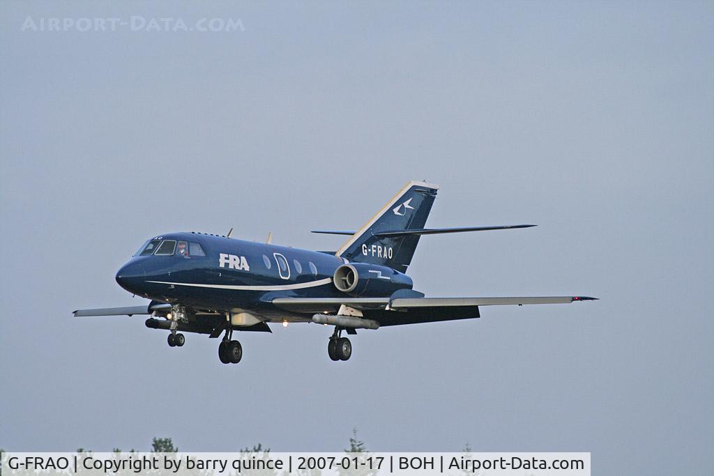G-FRAO, 1969 Dassault Falcon (Mystere) 20DC C/N 214, FR AVIATION FALCON