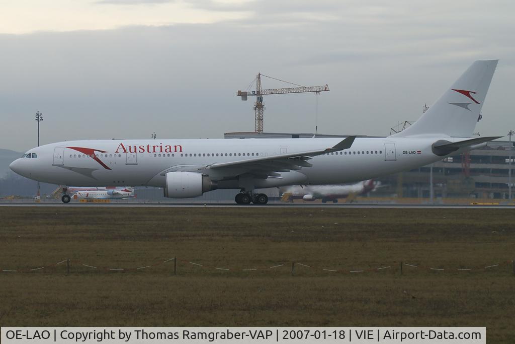 OE-LAO, 2000 Airbus A330-223 C/N 181, Austrian Airbus A330-200