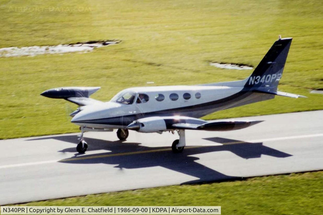 N340PR, 1976 Cessna 340A C/N 340A0123, Photo taken for aircraft recognition training