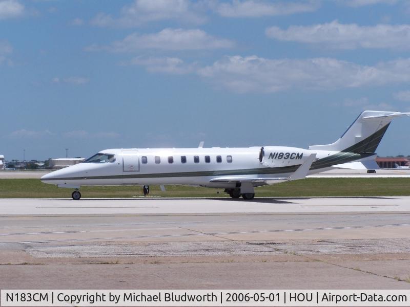 N183CM, 2001 Learjet 45 C/N 133, Taxis by the Air Terminal Museum