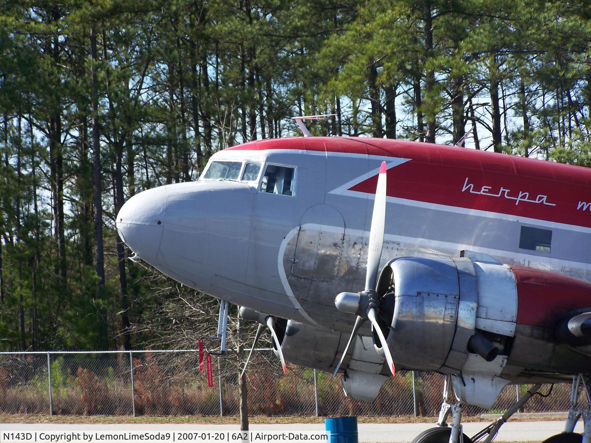 N143D, 1938 Douglas DC-3A-S4C4G C/N 2054, This was taken during a quick stop to the Griffin Spalding Airport.