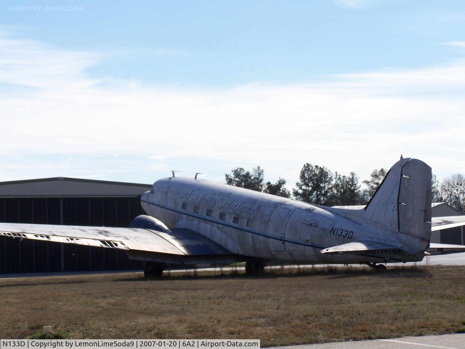 N133D, 1942 Douglas DC3C-S1C3G (C-47A) C/N 19394, This was taken during a quick stop to the Griffin Spalding Airport.