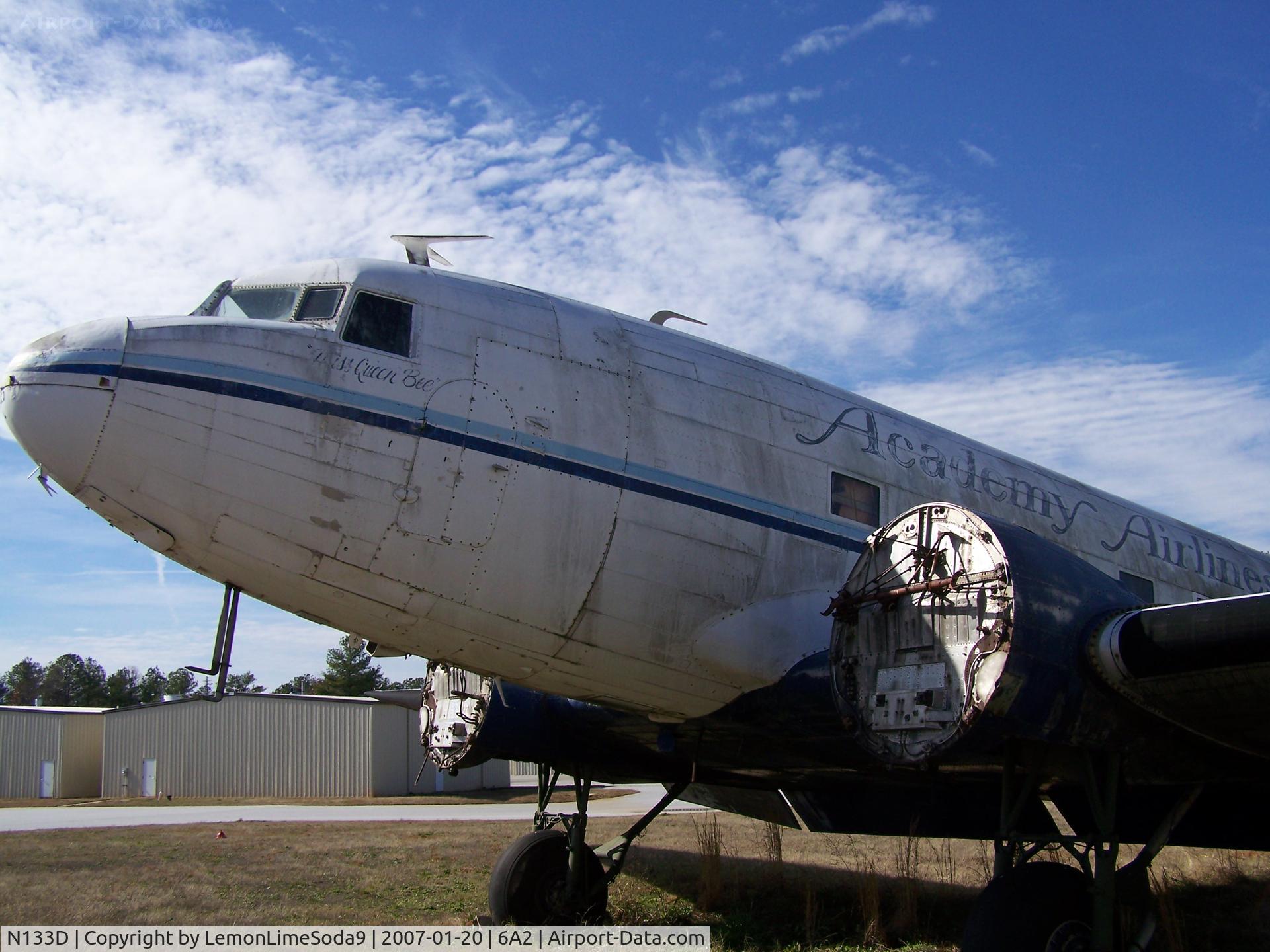 N133D, 1942 Douglas DC3C-S1C3G (C-47A) C/N 19394, This was taken during a quick stop to the Griffin Spalding Airport.