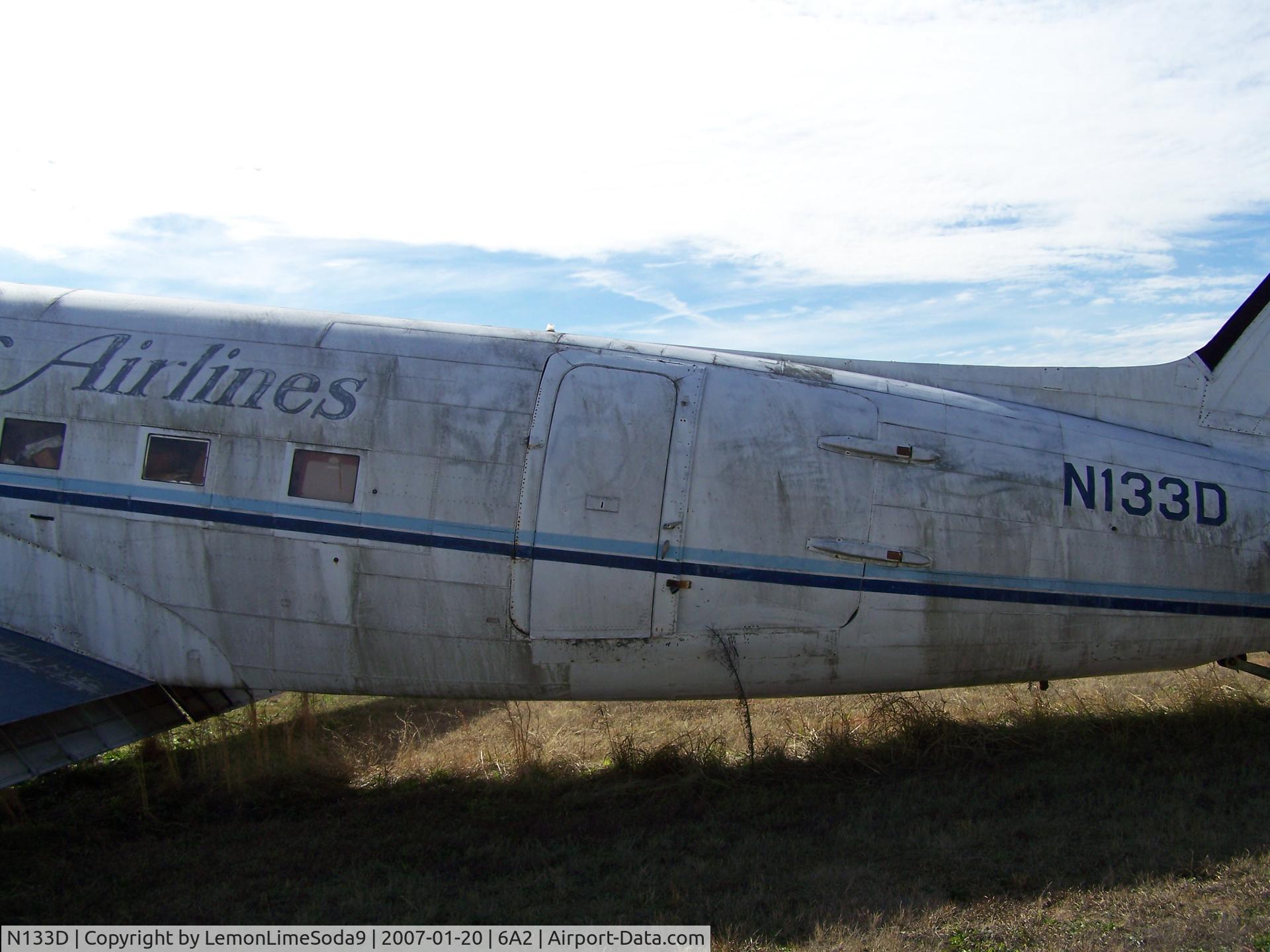 N133D, 1942 Douglas DC3C-S1C3G (C-47A) C/N 19394, This was taken during a quick stop to the Griffin Spalding Airport.