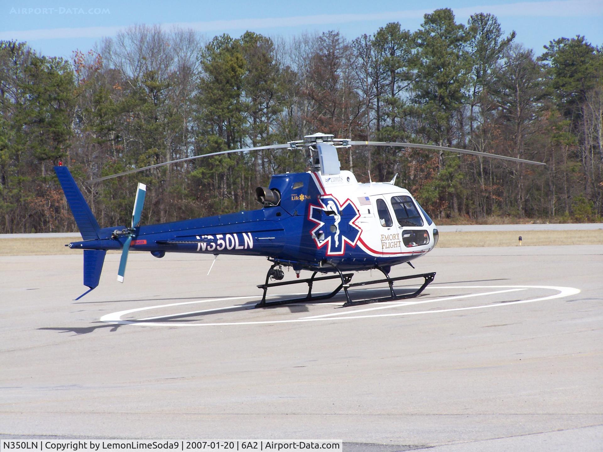 N350LN, 2003 Eurocopter AS-350B-2 Ecureuil C/N 3708, This was taken during a quick stop to the Griffin Spalding Airport.