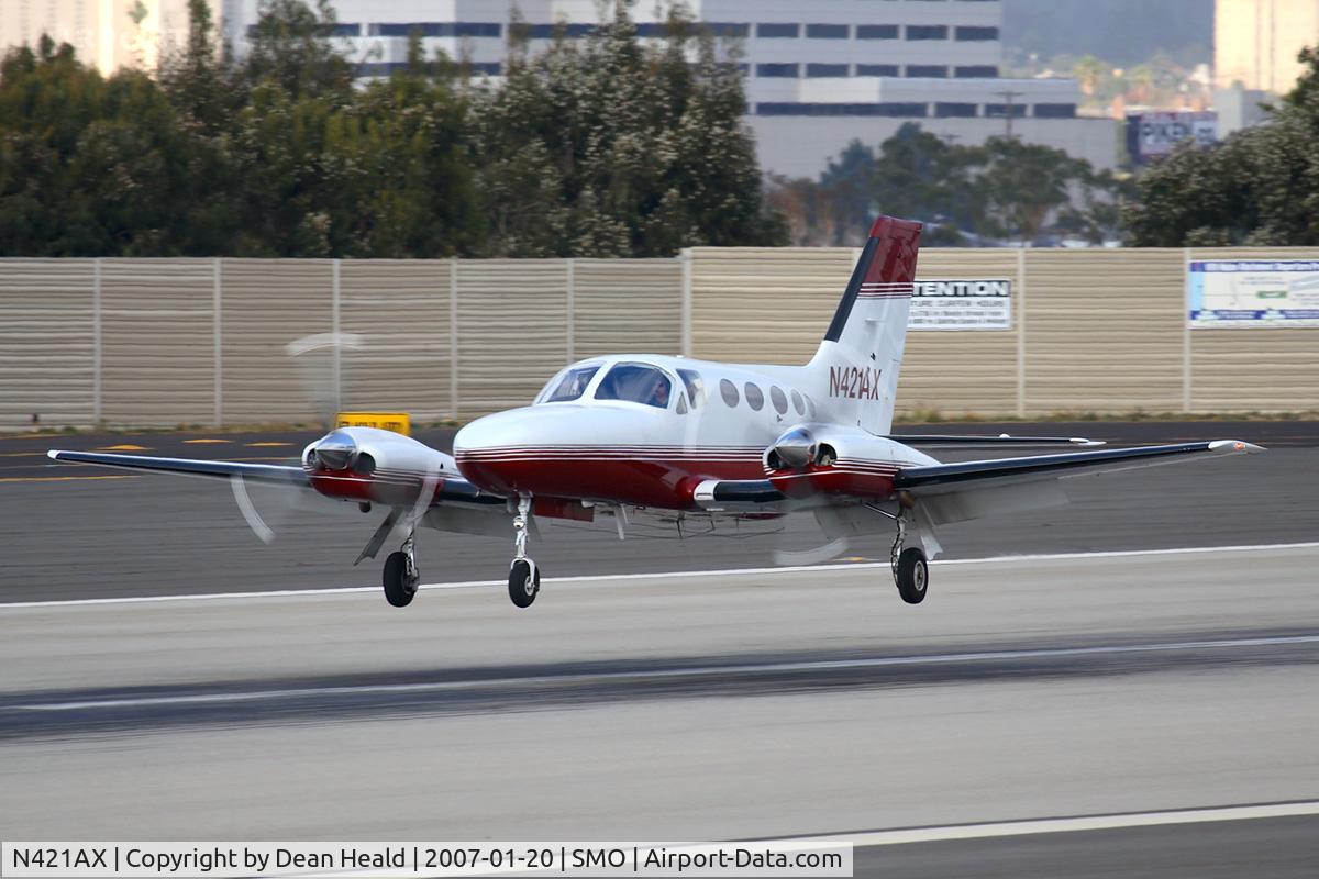 N421AX, 1979 Cessna 421C Golden Eagle C/N 421C0612, 1979 Cessna 421C landing on RWY 21.