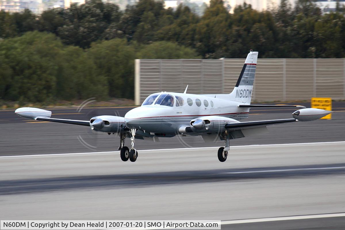 N60DM, 1979 Cessna 340A C/N 340A0711, DATOM Inc 1979 Cessna 340A N60DM landing RWY 21.