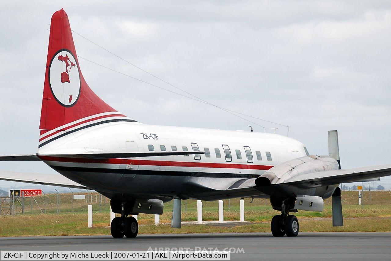 ZK-CIF, 1956 Convair 580 C/N 381, On Auckland's cargo apron