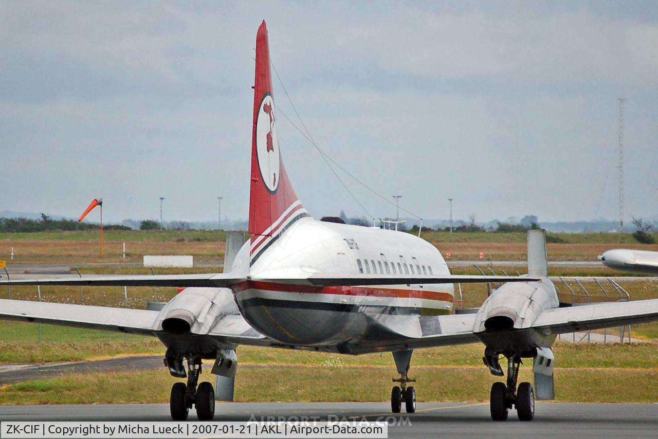 ZK-CIF, 1956 Convair 580 C/N 381, On Auckland's cargo apron