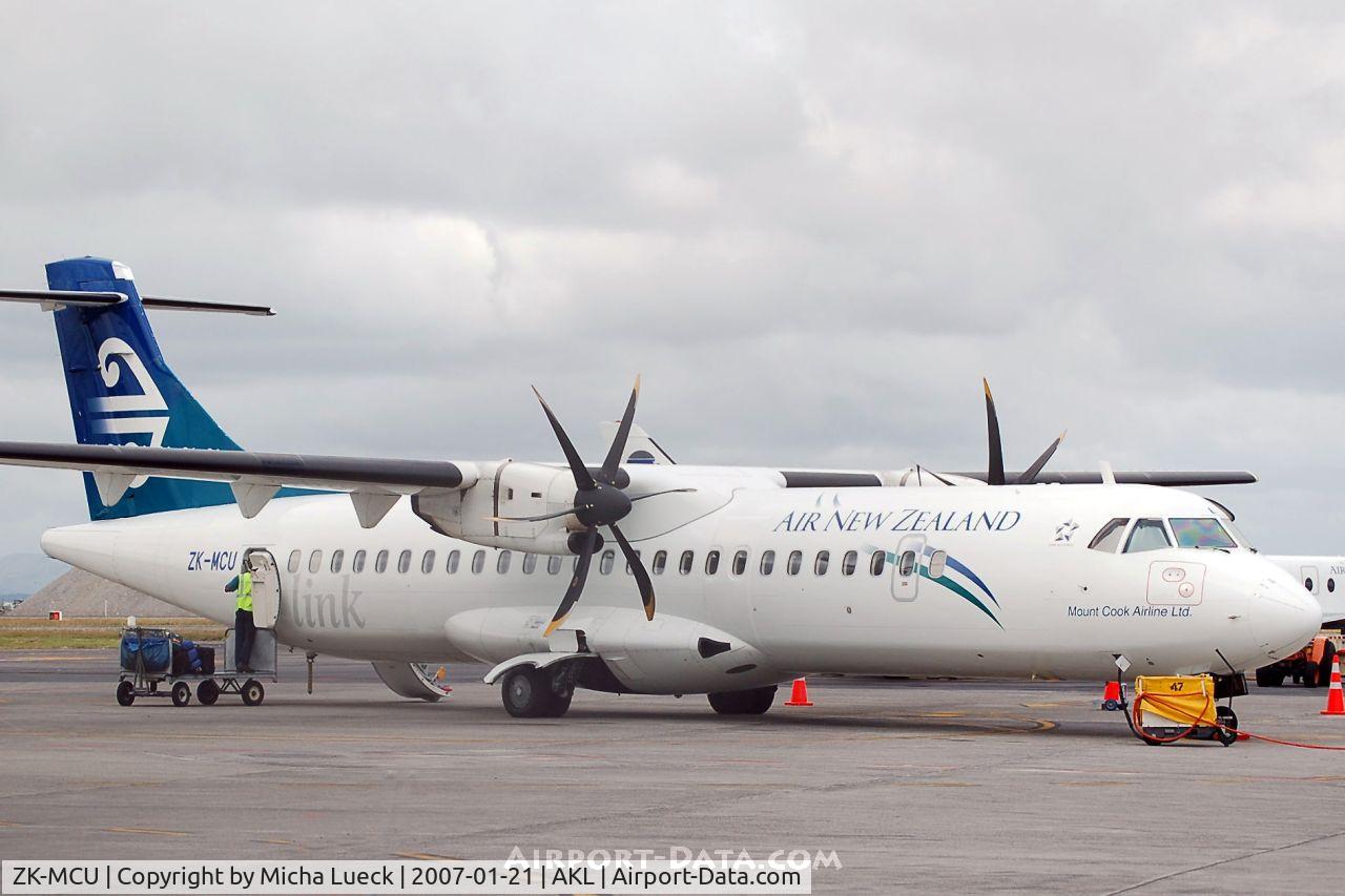 ZK-MCU, 2000 ATR 72-212A C/N 632, At Auckland's domestic terminal