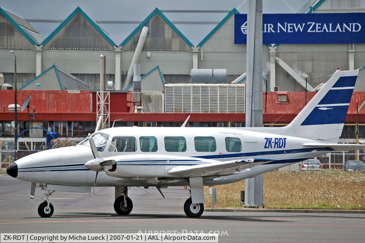 ZK-RDT, Embraer EMB-820C Navajo (PA-34-200T) C/N 820127, At Auckland's domestic terminal