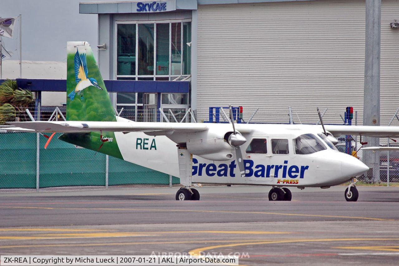 ZK-REA, Britten-Norman BN-2A-26 Islander C/N 43, Great Barrier Airlines uses a variety of aircraft for their services between the island and the mainland