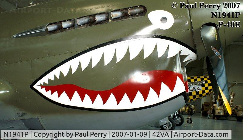 N1941P, 1941 Curtiss P-40E C/N 1025, The most famous shark mouth application ever: The P-40