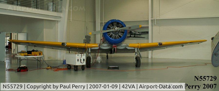 N55729, 1940 North American SNJ-2 Texan C/N 2011, Getting some serious attention