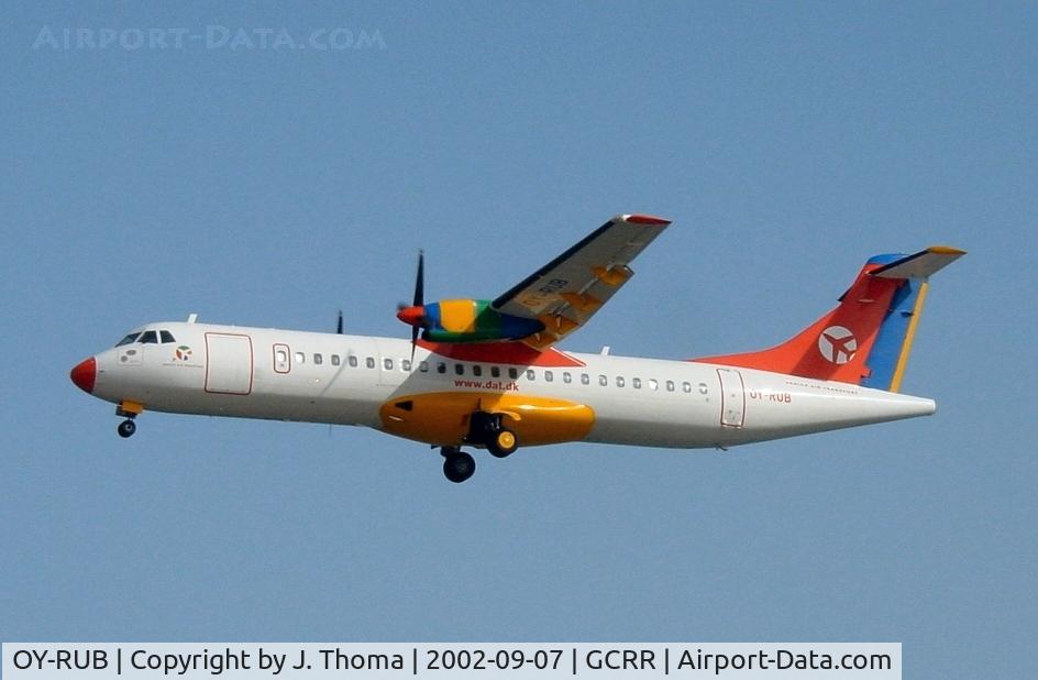 OY-RUB, 1992 ATR 72-202 C/N 301, ATR ATR-72-200