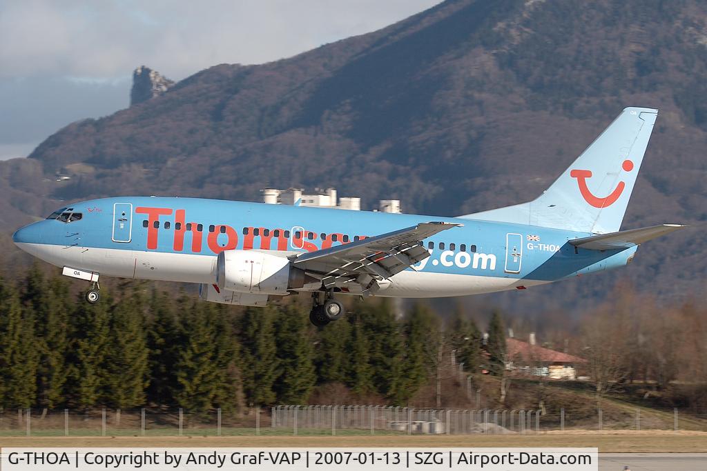 G-THOA, 1990 Boeing 737-5L9 C/N 24859, Thomson 737-500