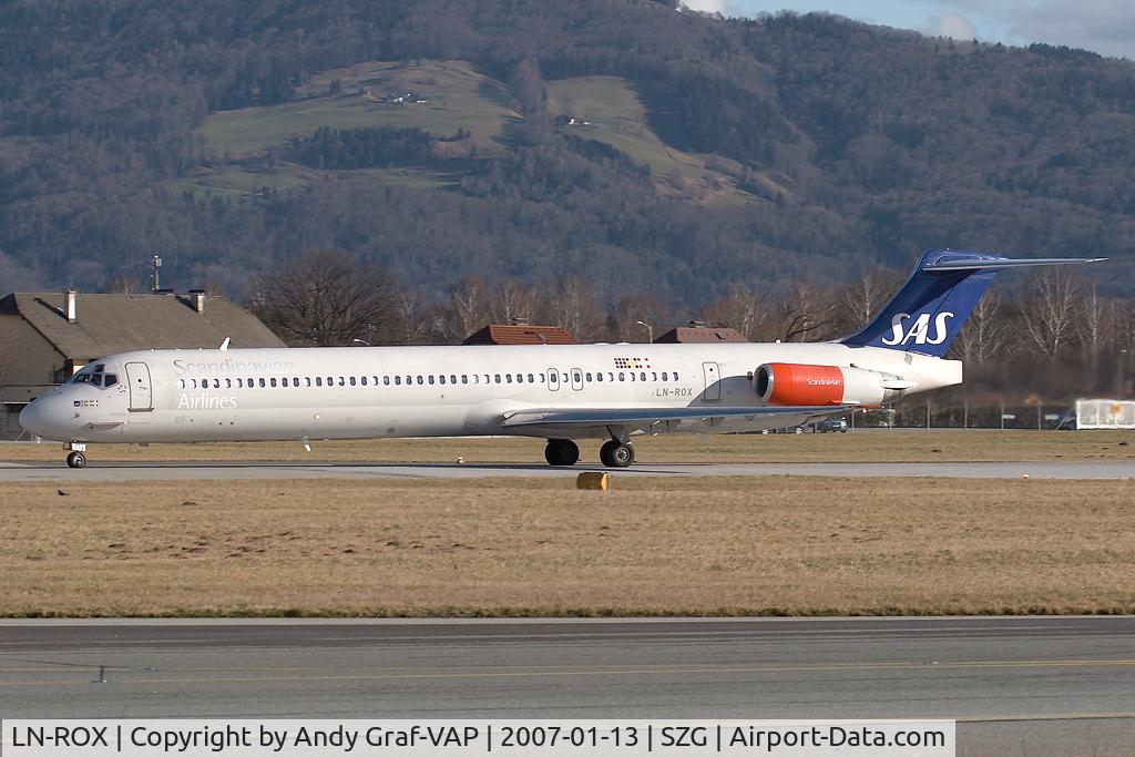 LN-ROX, 1988 McDonnell Douglas MD-82 (DC-9-82) C/N 49603, Scandinavian Airlines MD80