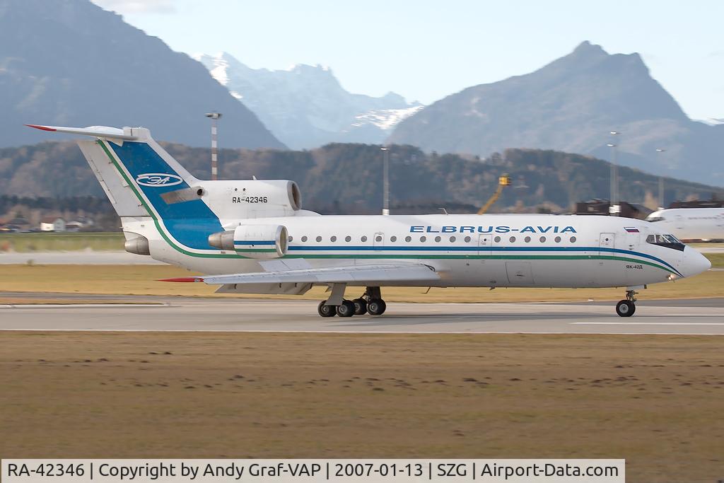 RA-42346, 1987 Yakovlev Yak-42D C/N 4520423708311, Elbrus Avia Yak42