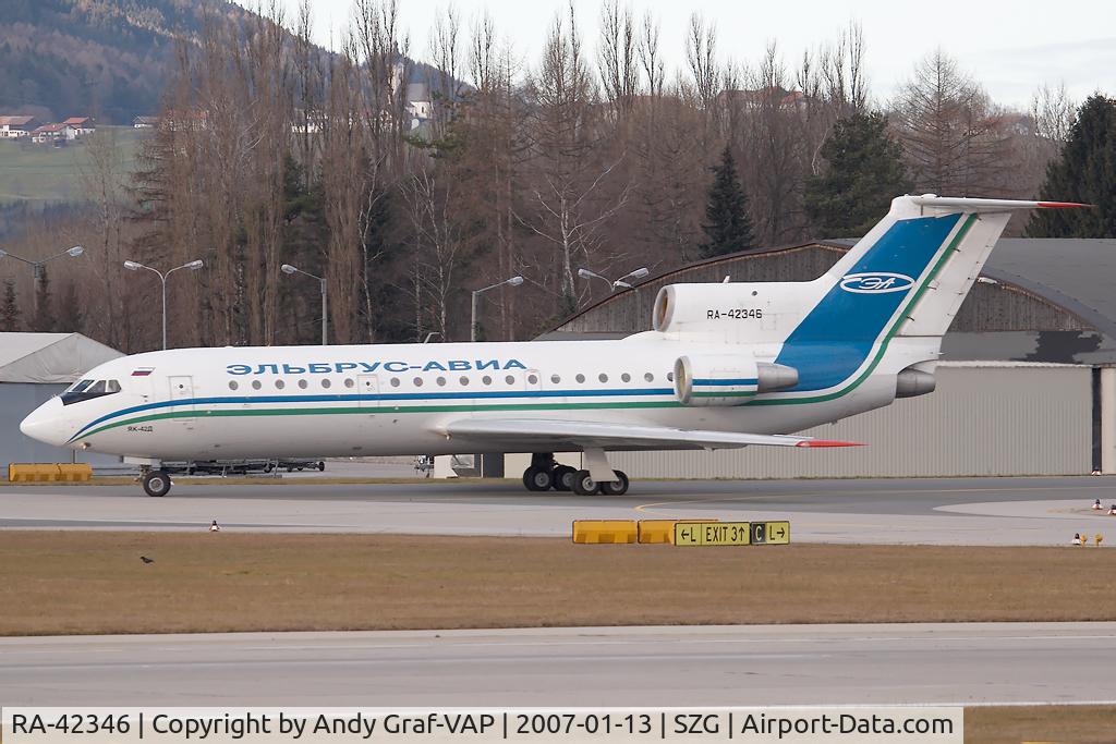 RA-42346, 1987 Yakovlev Yak-42D C/N 4520423708311, Elbrus Avia Yak42