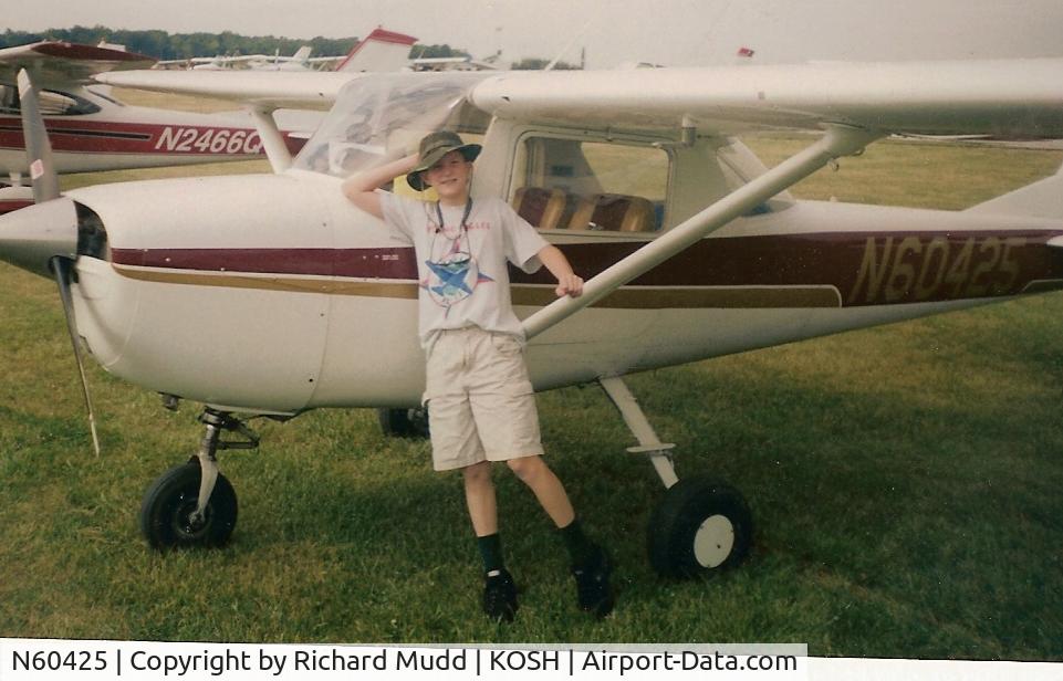N60425, 1969 Cessna 150J C/N 15070297, N60425 and myself at Oshkosh 2000