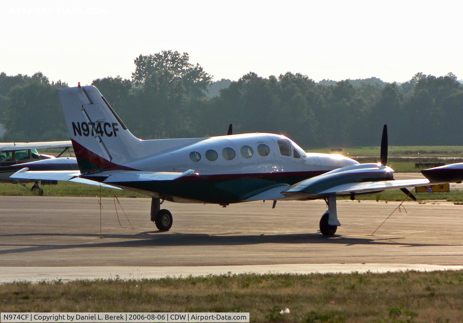 N974CF, 1974 Cessna 421B Golden Eagle C/N 421B0609, This 1974 Cessna 421B glistens in the fading summer evening light.
