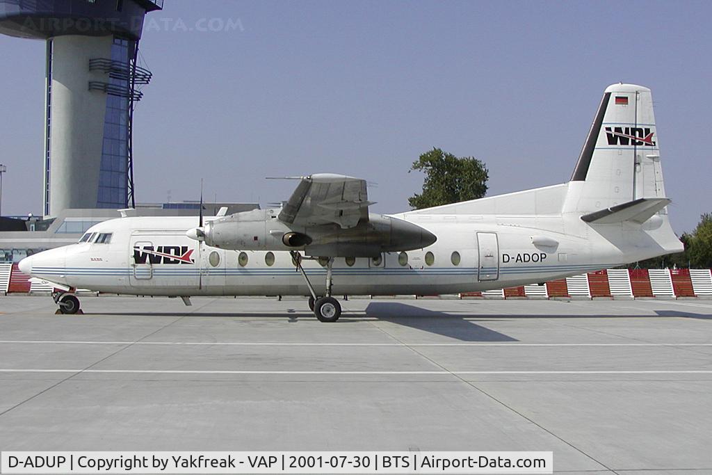 D-ADUP, 1985 Fokker F-27-500 Friendship C/N 10686, WDL Aviation Fokker 27