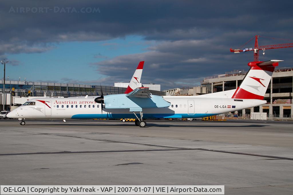 OE-LGA, 1999 De Havilland Canada DHC-8-402Q Dash 8 C/N 4014, Austrian Arrows Dash 8-400