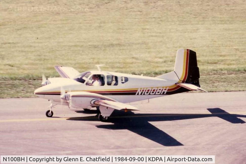 N100BH, 1958 Beech 95 Travel Air C/N TD-130, Photo taken for aircraft recognition training