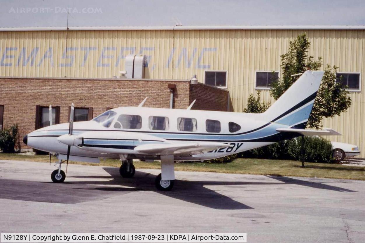 N9128Y, 1968 Piper PA-31-310 Navajo C/N 31-171, Photo taken for aircraft recognition training