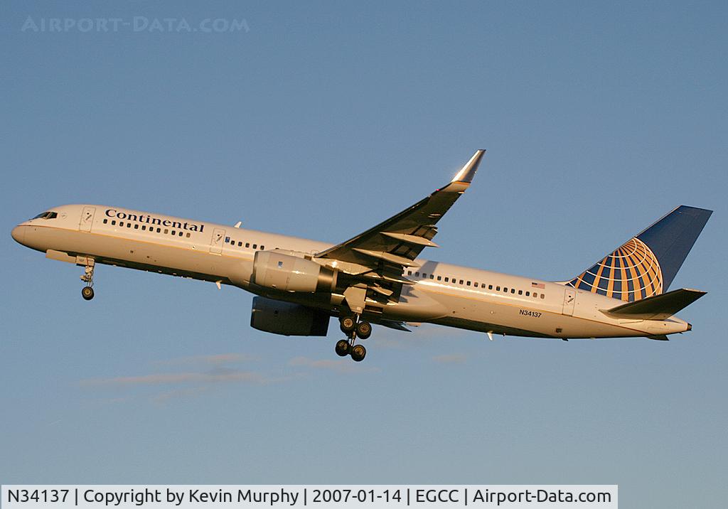 N34137, 1999 Boeing 757-224 C/N 30229, Conti 757