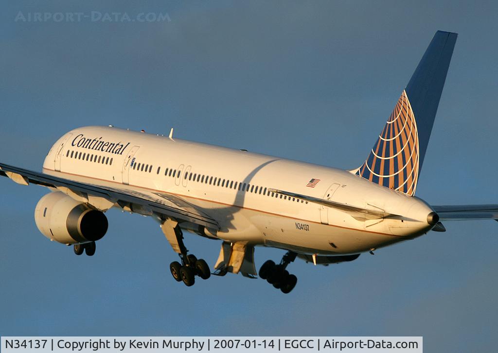 N34137, 1999 Boeing 757-224 C/N 30229, Conti 757