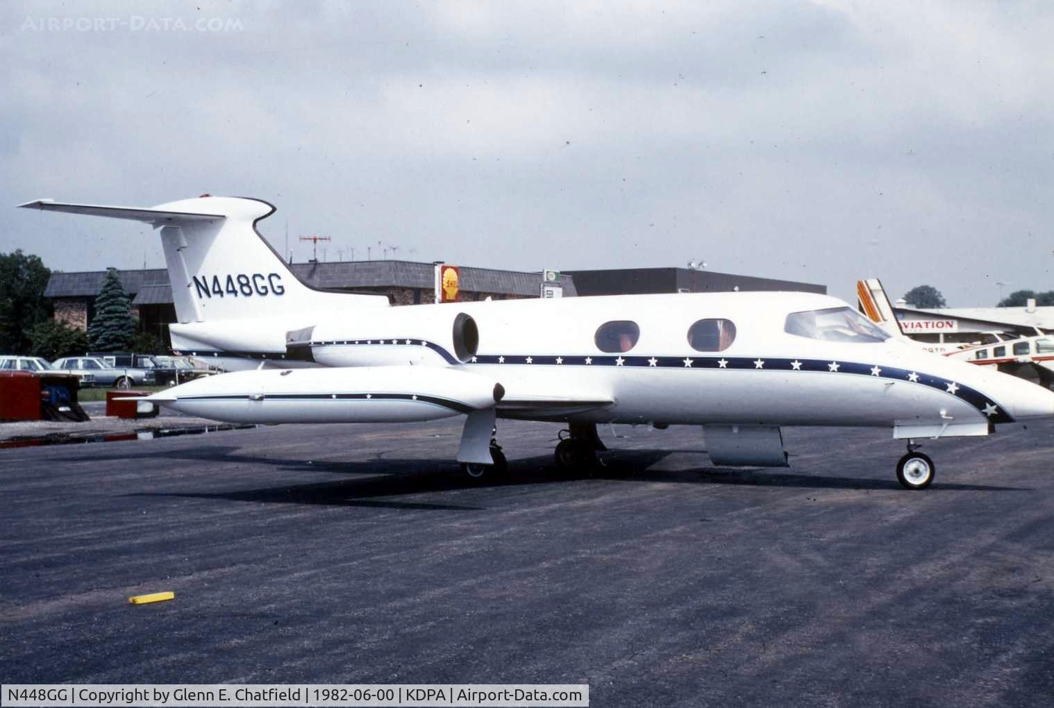 N448GG, Learjet Inc 23 C/N 23-057, Photo taken for aircraft recognition training