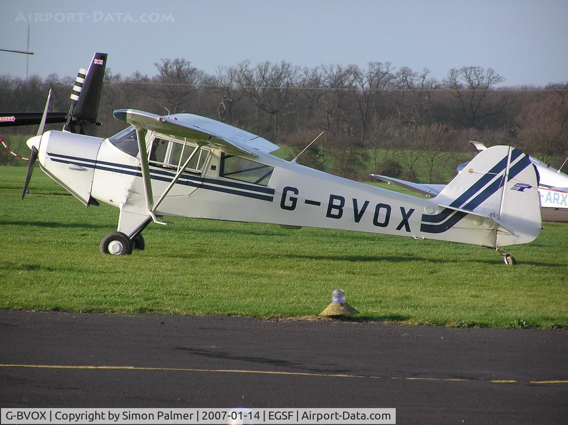 G-BVOX, Taylorcraft F-22 C/N 2208, Taylorcraft F22 visiting Conington from Leicester