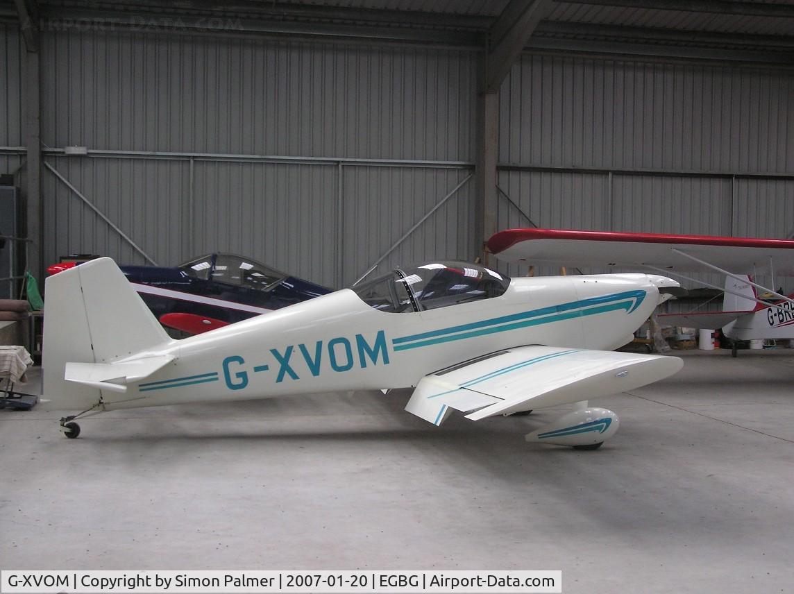 G-XVOM, 2001 Vans RV-6 C/N PFA 181A-12894, Vans RV-6 built by Flying club member at Leicester