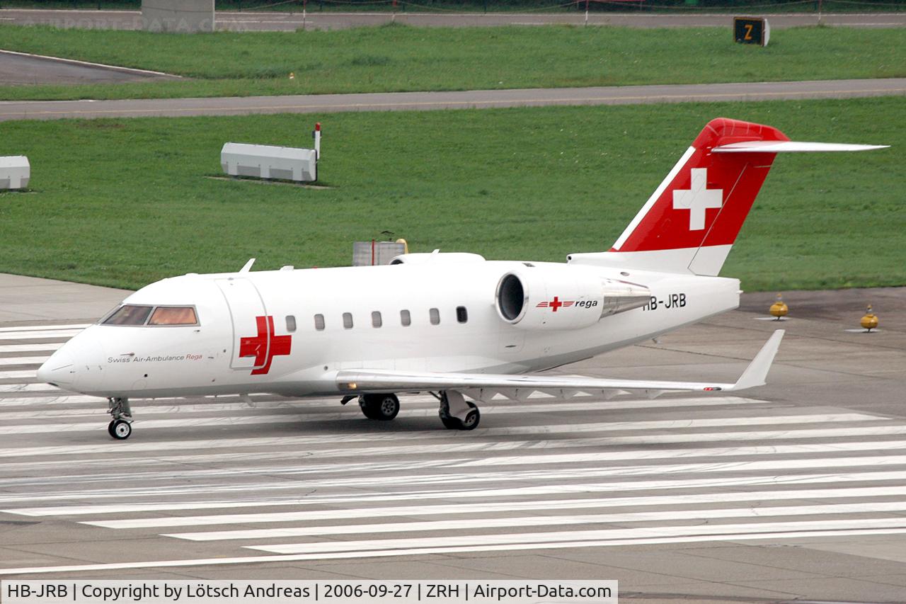 HB-JRB, 2002 Bombardier Challenger 604 (CL-600-2B16) C/N 5530, REGA - Swiss Air Ambulance,  Canadair CL-600-2B16 Challenger 604